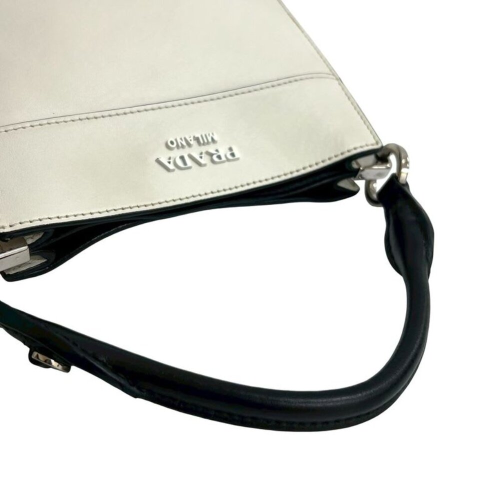 Prada Magit Logo Hardware Leather 2-Way Handbag Mini Tote Bag - Picture 4 of 10